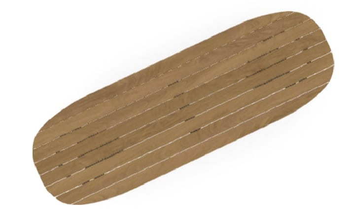 Garden Oval low dining table - T-TABLE