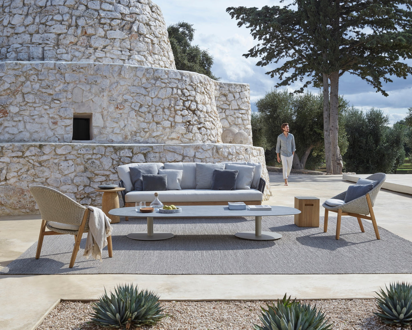 Garden coffee table Oval - T-TABLE