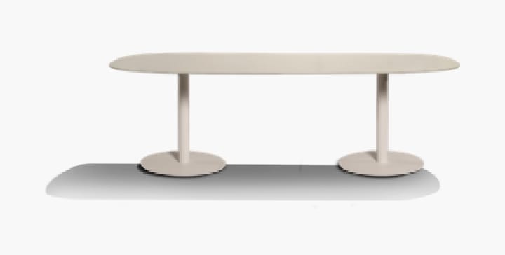 Garden Oval low dining table - T-TABLE