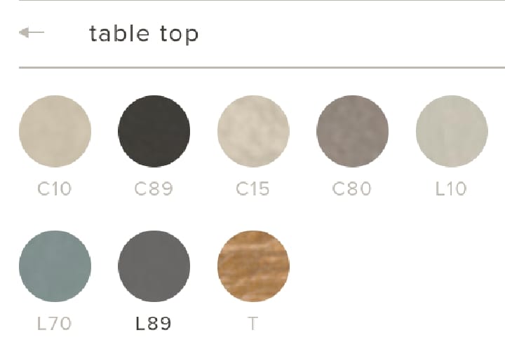 T-TABLE Elipse low dining table