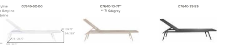 Garden lounger - BRANCH