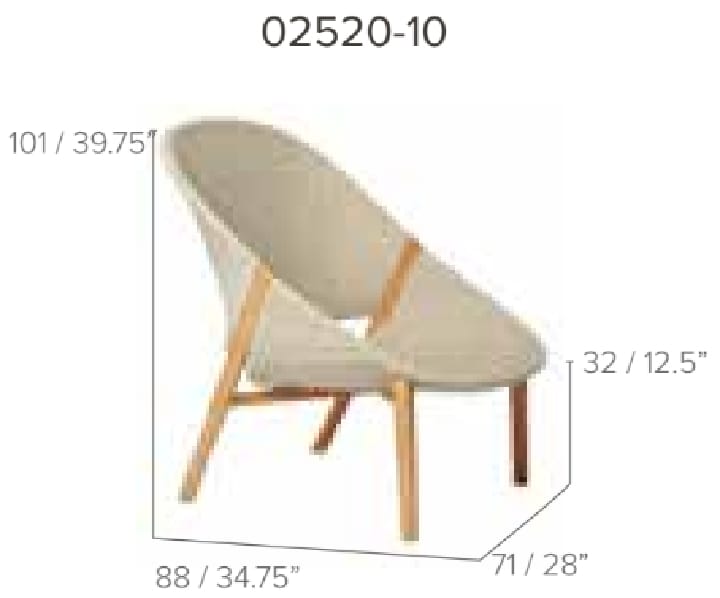 Garden lounge chair high back - ELIO