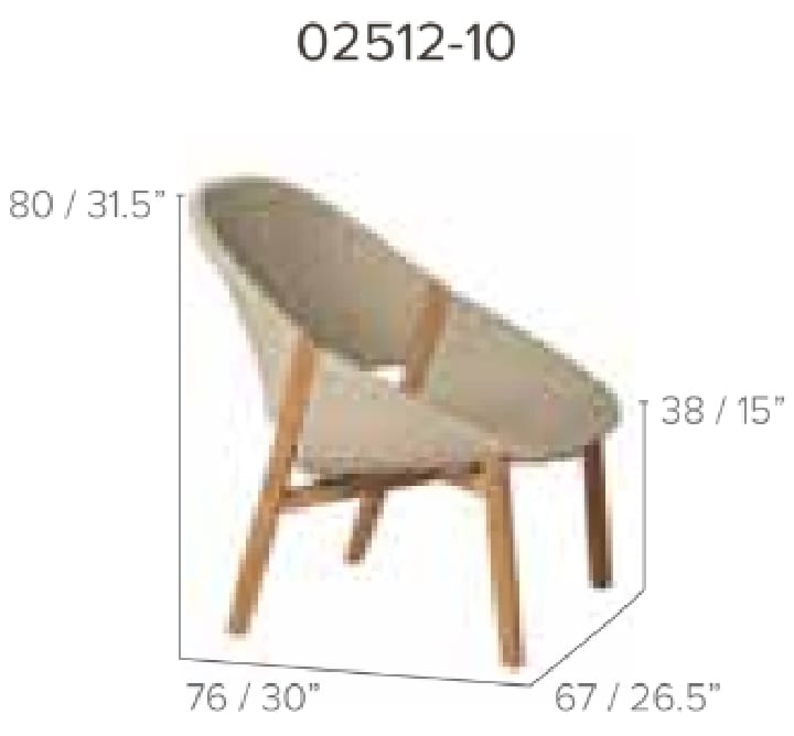 Garden lounge chair high back - ELIO