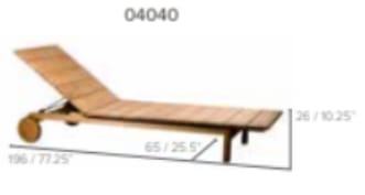 Garden lounger - KOS