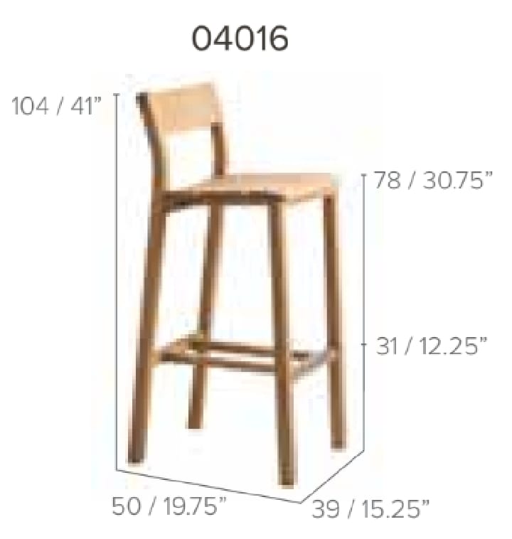 Garden bar chair - KOS