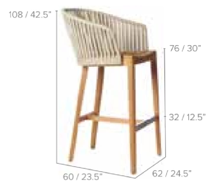 Garden bar chair - MOOD