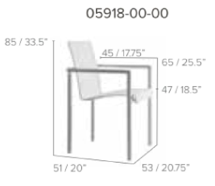 Garden armchair - NATAL ALU