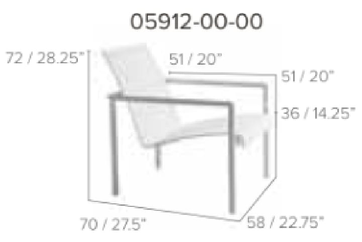 Garden lounge chair - NATAL ALU