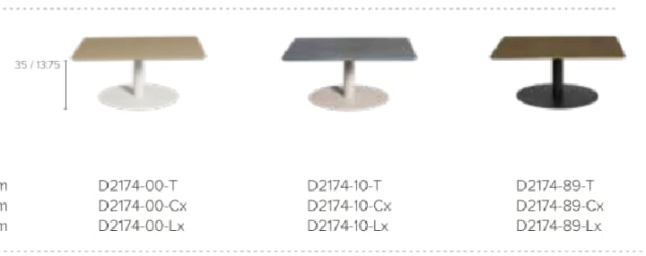 Garden coffee table square - T-TABLE