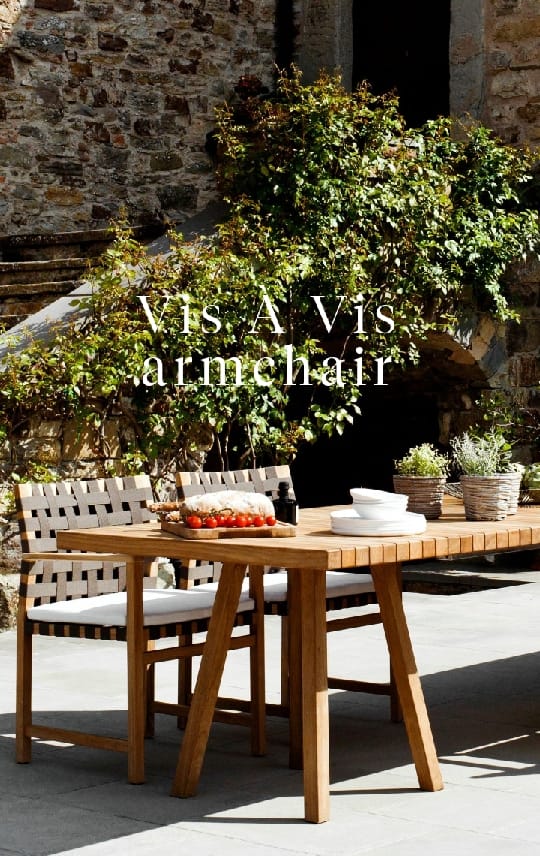 Garden armchair- VIS À VIS
