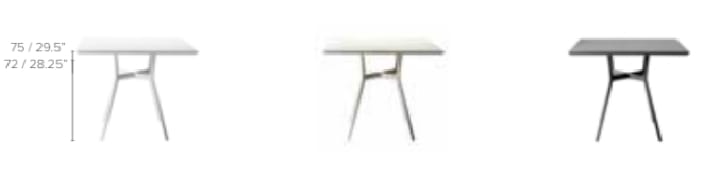 Garden square table - BRANCH