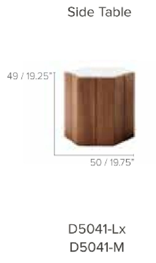 Garden low side table - HEXAGON