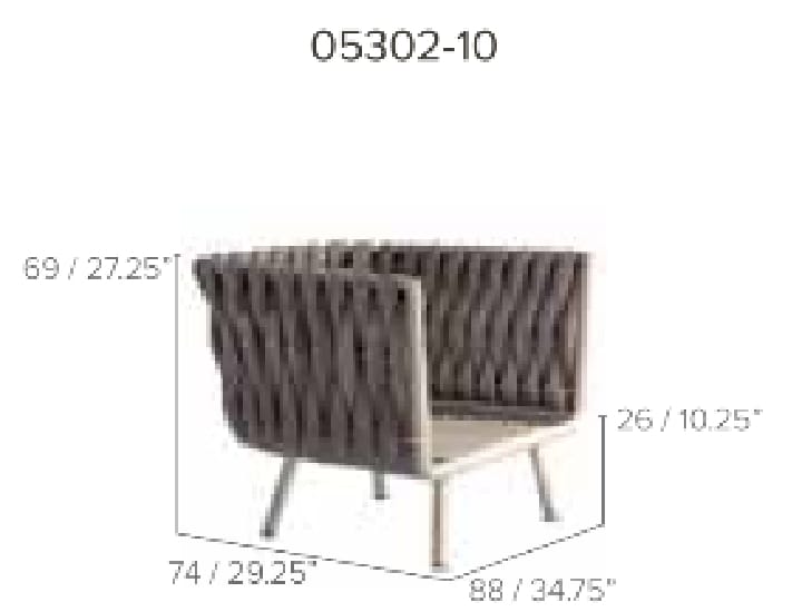 Garden lounge chair - TOSCA