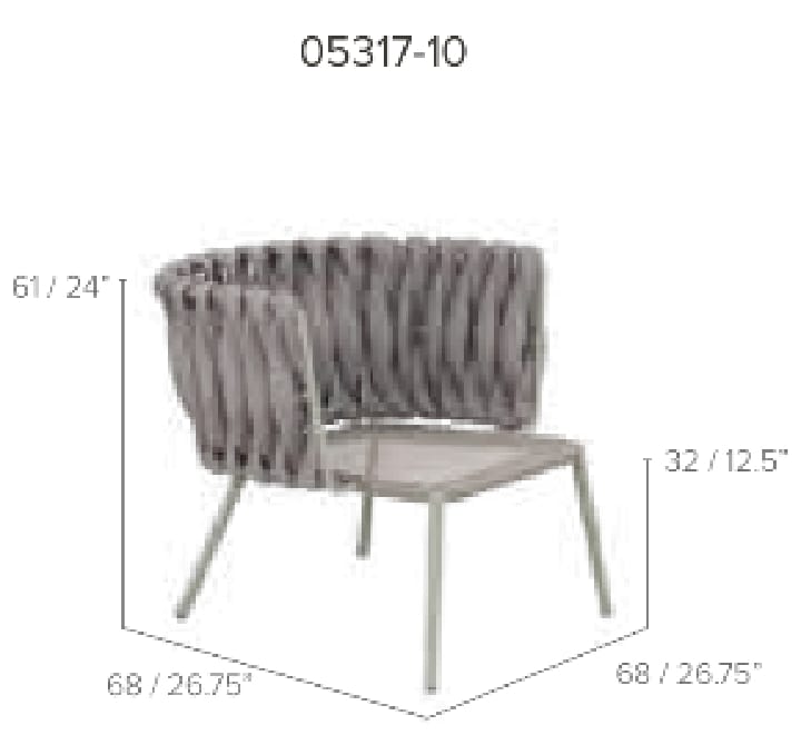 Garden lounge chair - TOSCA