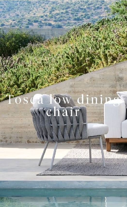 Garden low dining chair - TOSCA