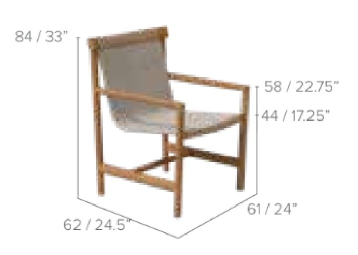 Garden dining chair - AMANU