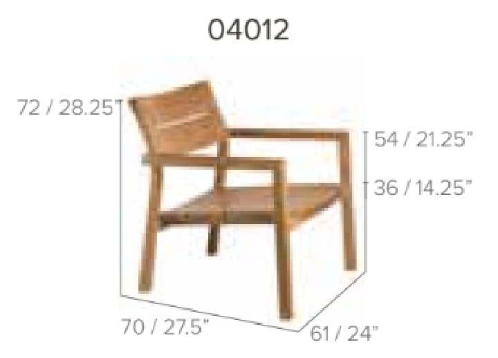 Garden lounge chair - KOS