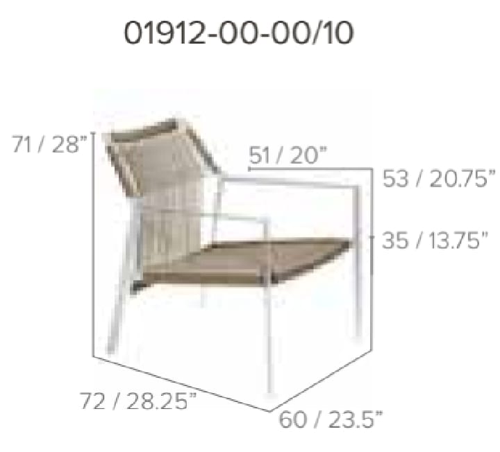 Garden lounge chair - NODI