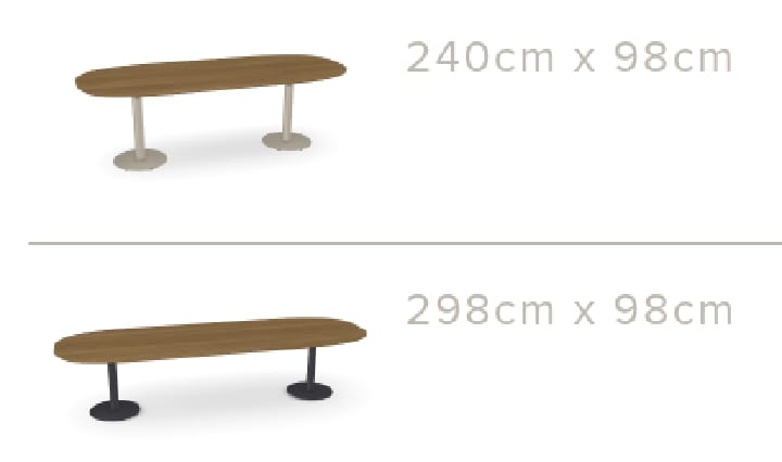 Garden Oval low dining table - T-TABLE