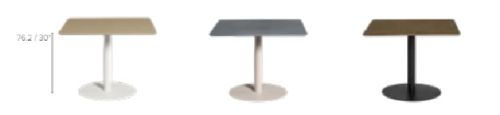 Garden square low dining table - T-TABLE