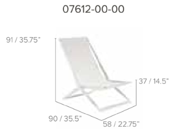 Beach chair online dimensions