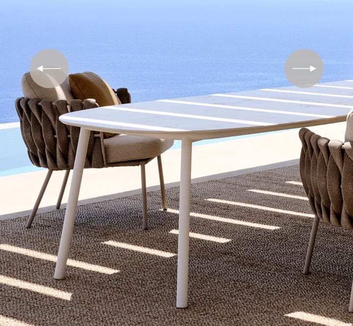 Garden low dining table - TOSCA